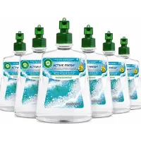 Air Wick Active Fresh Marine Frisheid & Zeezout Navulling – 6 Stuks – Automatische Luchtverfrisser – Tot 70 Dagen Frisheid