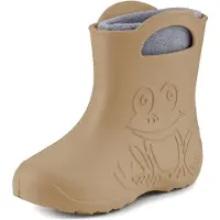 Ladeheid LA-CA-FrogWinter Kinder Regenlaarzen - Rubber - met Binnenschoen - EVA - Wasbare Binnenschoen