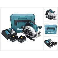 Makita DHS 661 RGJ accu-handcirkelzaag 18 V 165 mm borstelloos + 2x accu 6,0 Ah + oplader + Makpac