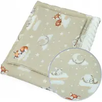 Kerstin Minky Deken 75x100 cm & Kussen Set voor Baby's & Kinderen