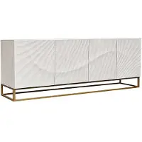 Riess Dressoir SCORPION 180cm 3D mangohout wit goud