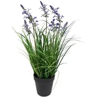 Oosterik Home Lavendel lila siergras in pot H 50 cm kunstplant