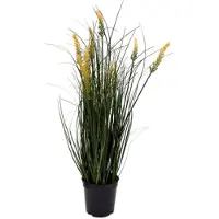 Oosterik Home Pennisetum fonteingras geel in pot H 56 kunstplant