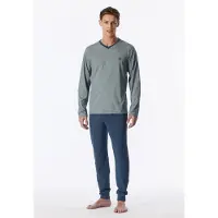 Schiesser Heren Pyjama Long deepblue 183994 L/52