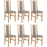 LeafDesign ESSZIMMERSTUHL - Set van 6 stoelen, model Bos, kleur 7 sonoma, stijl hygge, artikelnummer 91