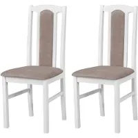 LeafDesign ESSZIMMERSTUHL - Set van 2 stoelen, model Bos, kleur wit, afmetingen 70x22