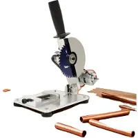 OEM Mini-tafelzaag, 4 inch zaagbladdiameter, snijbreedte 4 cm, snijdiepte 2,9 cm, motorvermogen 96 W, zuiver koperen motor