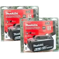 OEM Oplaadbare batterij, compatibel met elektrisch gereedschap, meerdere beveiligingsfuncties, 2 stuks van 6.0Ah, 18V