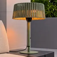 LUCANDE terrasverwarmer Pyravo, groen, aluminium, 70 cm, IP44 Pyravo, groen, Aluminium, Modern