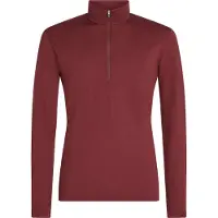 Icebreaker - Thermokleding - M Merino 200 Oasis LS Half Zip Port voor Unisex van Wol - Maat XL - Bordeauxrood