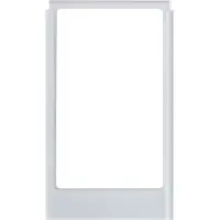 Hager Groot hoekig glas design frame polair wit - WD2231