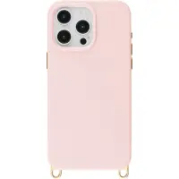Selencia Rivièra MagSafe Backcover met afneembare haakjes voor de Apple iPhone 15 Pro Max - Sorbet Pink