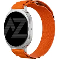Accezz Nylon Alpine bandje voor de Samsung Galaxy Watch 9 (40/44mm) / Watch 8 (40/44mm) / Classic (46mm) - Oranje