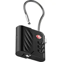 Xtorm TSA Kofferslot met Bluetooth Tracker – Bagage Tracker voor Koffer – Apple Find My & Android Find My – Zwart