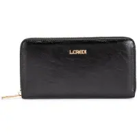 L.credi portemonnee Sohanni Zip Around Wallet Black zwart
