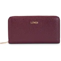 L.credi portemonnee Perla Zip Around Wallet Cherry Shade (rood)paars