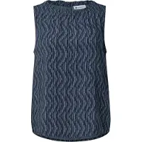 Street One Dames Blouse met gerimpelde ronde hals - Blauw - 42