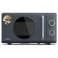 Medion Retro magnetron met grill - 20 L - zandbeige | 800 watt, 5 vermogensstanden, 3 combiprogramma’s, timer, ontdooifunctie, MD100119