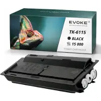 Evoke tonercartridge, compatibel met de Kyocera-printer TK6115 1T02P10NL0 TK-6115, zwart, opbrengst: 15.000 pagina's, compatibel met ECOSYS M4125idn, M4125idt en M4132idn