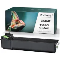 Evoke tonercartridge, compatibel met de Sharp-printer AR-020T AR020T, zwart, 16.000 pagina's, compatibel met AR-5516, AR-5516D, AR-5520, AR-5520D en AR-5520N