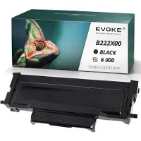 Evoke Compatibele tonercartridge voor de Lexmark-printer B222X00 LMB222X00, zwart, 6.000 pagina's, compatibel met B2236dw, MB2236adw, MB2236adwe