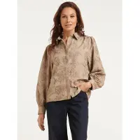 Smashed Lemon Blouse van geweven stof met geborduurd bloemdessin |