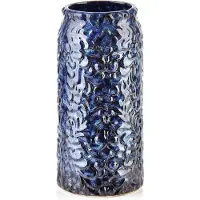 Mondex Keramische Vaas Blauw 21 cm - Decoratief & Stijlvol