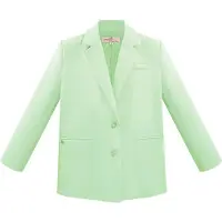 Gimme Zakelijke Vrouwen Suit Set met Double-Breasted Jas - Groen - Maat M