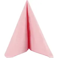 Happy Moments 40x Roze servetten van papier 33 x 33 cm - Tafeldecoratie 3-laags papieren wegwerp servetjes