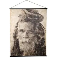 Ptmd Alexy Beige Composite Paper Paiting Man Dreadlocks
