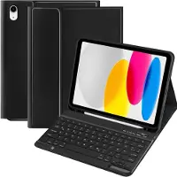 SP Ipad Hoes met Toetsenbord - Toetsenbordhoes voor Ipad - Beschermhoes met Toetsenbord voor Ipad 11e/10e Generatie - Zwart - 26cm x 21cm x 2cm