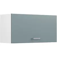 Vicco Hangkast R-Line, Blauw-grijs/Wit, 80 cm Plat