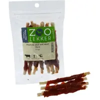 Zoolekker Rawhide stick met eend 12 cm - hondensnack van buffelhuid en eend, verpakkingen 100 g, 400 g en 1 kg 100 Gram