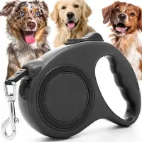 Reverse Automatische Hondensnoer 5m - Uitschuifbaar met Rem & Ergonomische Grip