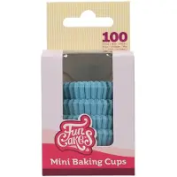 Funcakes Mini Baking Cups Lichtblauw pk/100