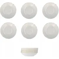 Lubiana Roma Diepe Borden 22 cm - Set van 6 - Uniek Reactief Glazuur