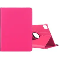 Mobigear Tablethoes geschikt voor Apple iPad Pro 11 Inch (2022) Hoes | DuoStand Draaibare Bookcase - Magenta
