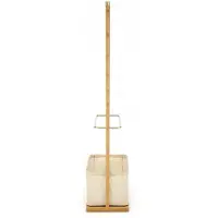 Halmar Bamboe Kledingrek WU31 met Opbergruimte - 166cm Hoog