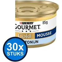 Gourmet 30x - Gold Mousse Tonijn - Kattenvoer Natvoer - 85g