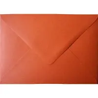 Netuno Ecologische rode enveloppen A6 - 125 x 175 mm - 25 stuks - NK natgelijmde - 120 gram - Materica -