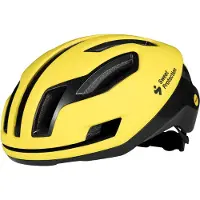 Sweet Protection Falconer 2Vi Mips racefietshelm, reflecterend geel || Maat: S-M (53-56 cm)
