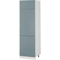 Vicco Hoge kast R-Line, Blauw-grijs/Wit, 60 cm