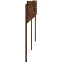 vidaXL Live Edge Hoofdbord ROSTOCK Donkerbruin 150 cm