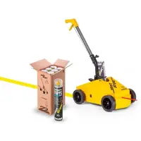 Ampere Smart Striper lijnentrekker | Met 6 bussen Traffic Extra Paint XL markeerverf oranje