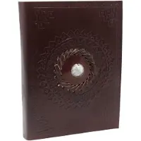 AW Gifts Leather Moonstone Notebook 17x12 cm