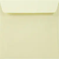 Netuno Gefactureerde ecru enveloppen A5 - 170 x 170 mm - 25 stuks - HK zelfklevend met plakstrip - 120 gram - Acquerello -