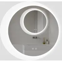 MTP Merkloos LED Badkamerspiegel Rond 60cm met Anti-Fog & Dimfunctie