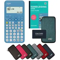 Casio fx-82NL+ incl. beschermhoes Turkoois + Handleiding - Wetenschappelijke rekenmachine - Standaardset
