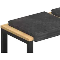 vidaXL Bankkussen 4 st Pluche Corduroy Donkergrijs Diepte 35 cm