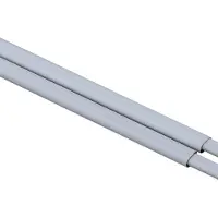Deco Styl - Vitrage ophangroede 13 mm wit ovaal - 40-70 cm lang